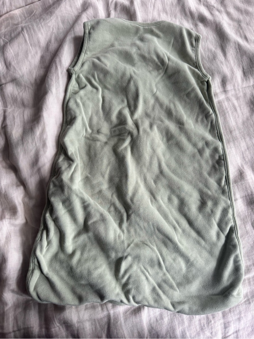 Tiny Kind Kids Sleeveless Fleece Sleep Sack - Sage Green - Picture 3 of 3